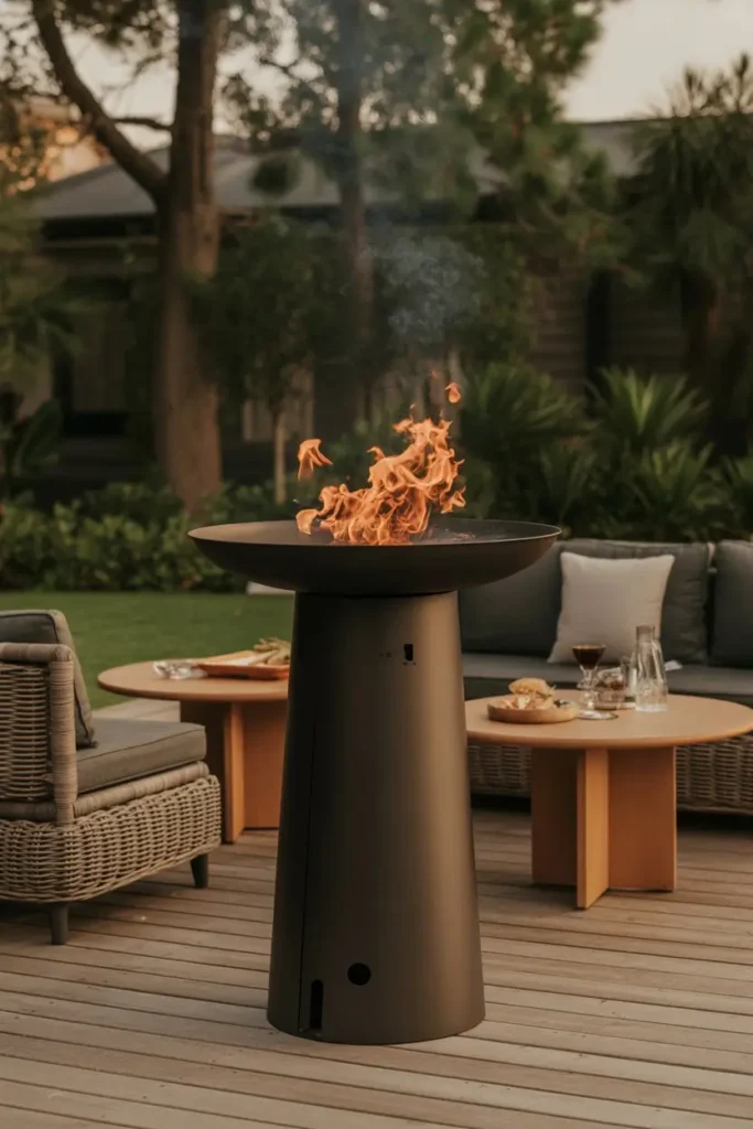 10. Elevated Fire Pits for Stylish Impact