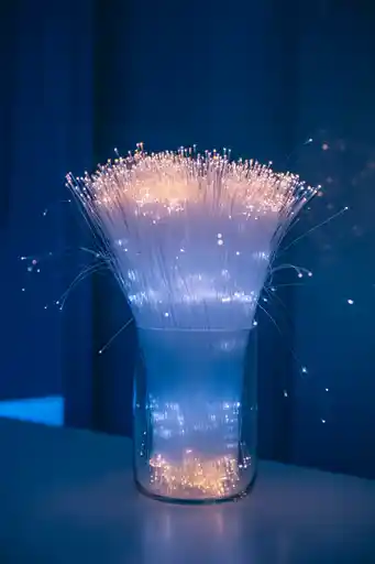 10. Fiber Optic Strands for a Whimsical Feel