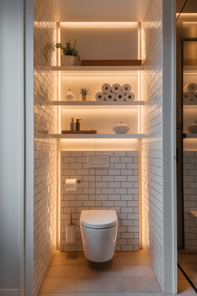 10. Frame the Toilet Area Elegantly