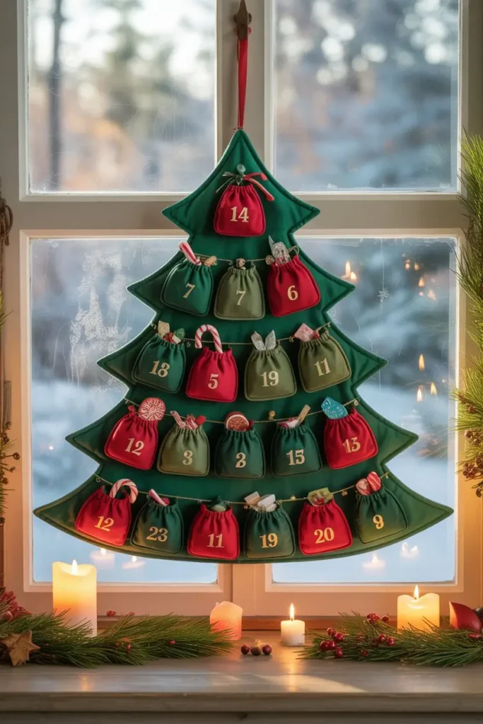 10. Hang a Christmas Tree Advent Calendar