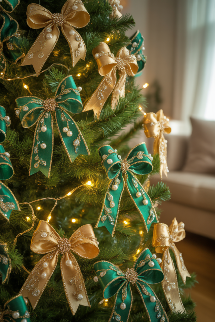 10. Ribbon Tree Ornaments