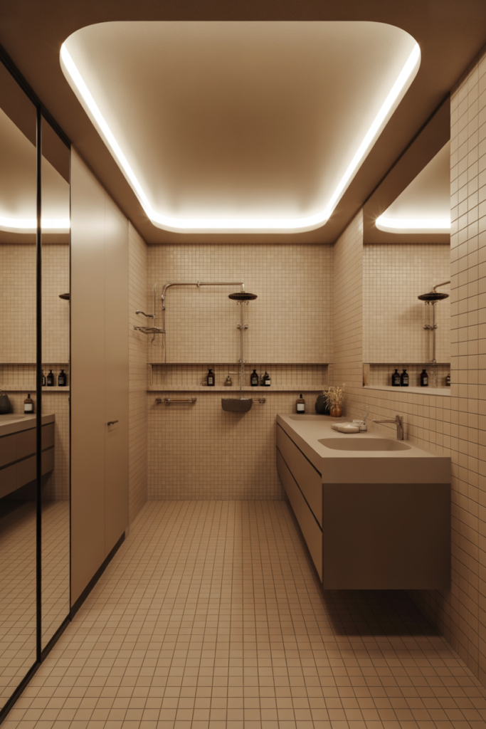 10. Use a Soffit to Hide Plumbing