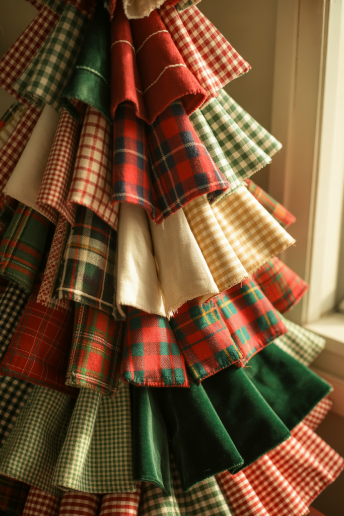 10. Vintage Fabric Trees