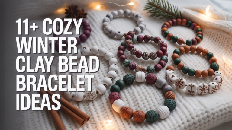 11+ Cozy Winter Clay Bead Bracelet Ideas
