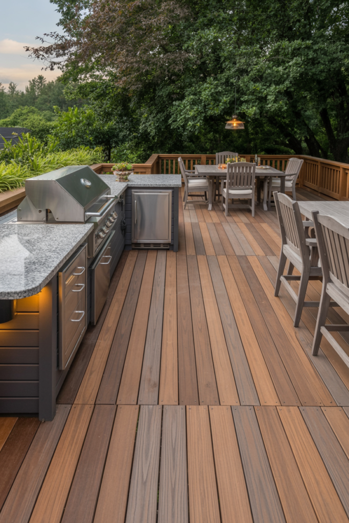 11. Composite Decks with Outdoor Kitchens