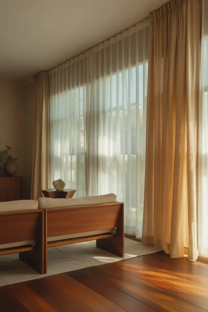 11. Cotton Curtains for a Fresh Clean Window Look