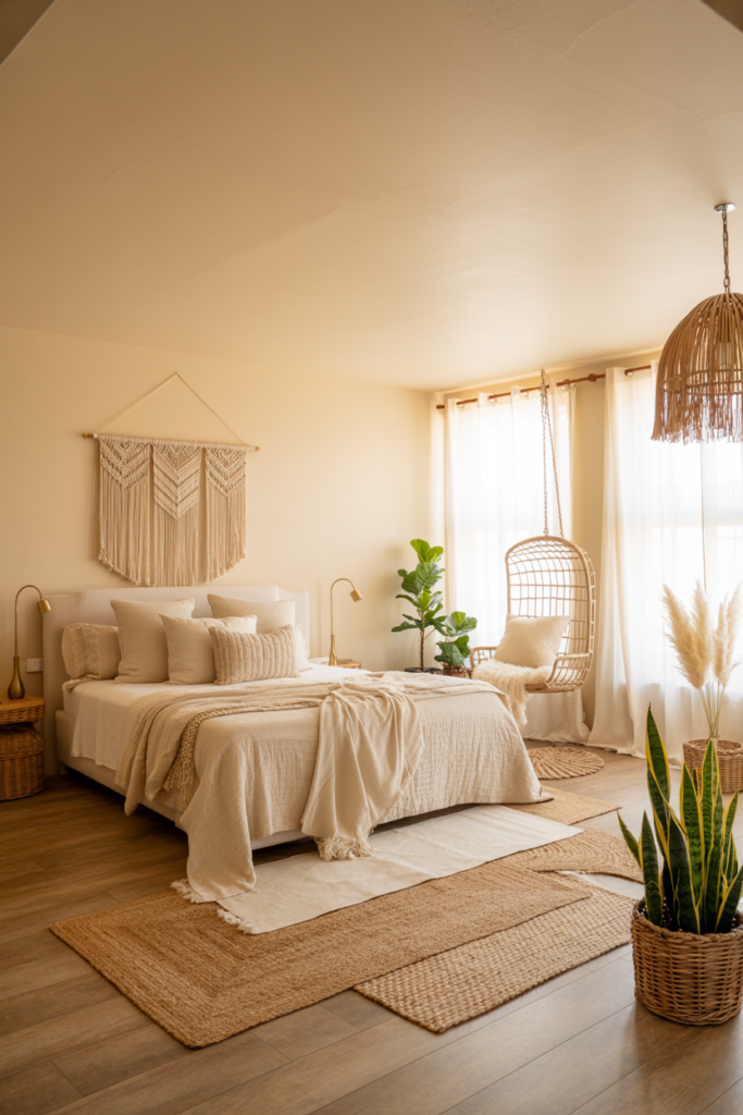 11. Cream with Modern Boho Touch