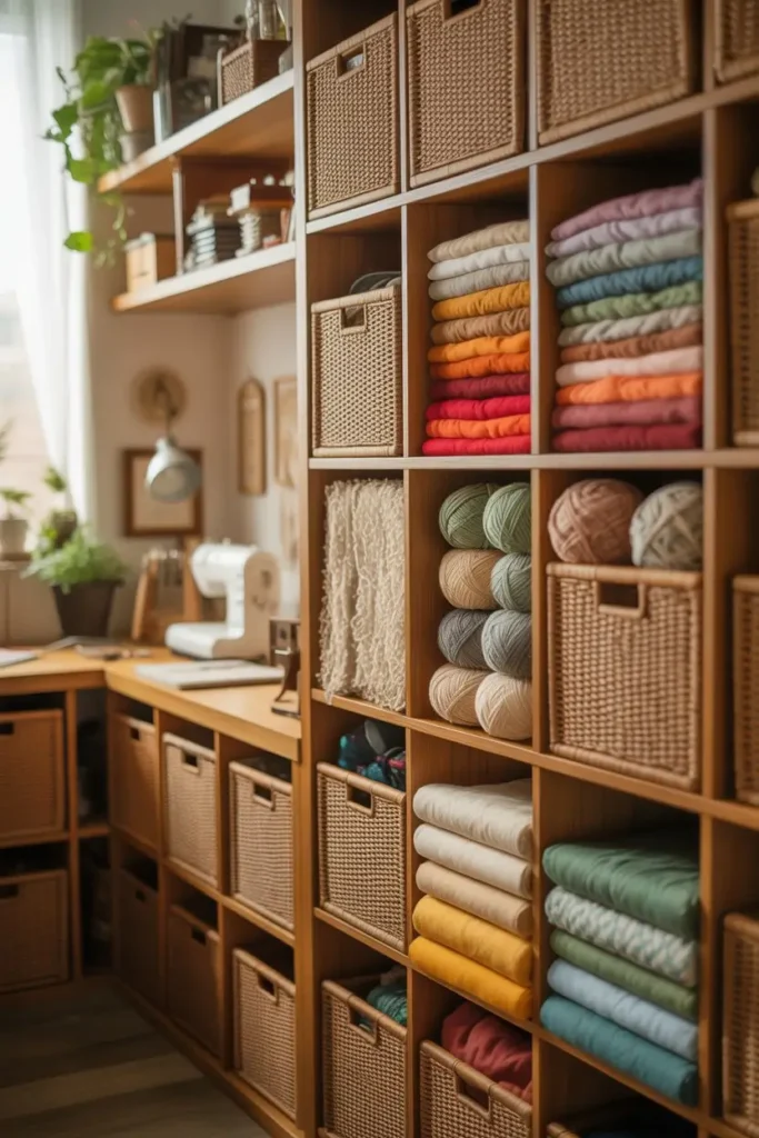 11. Fabric Cubes That Keep Soft Materials Folded and Ready