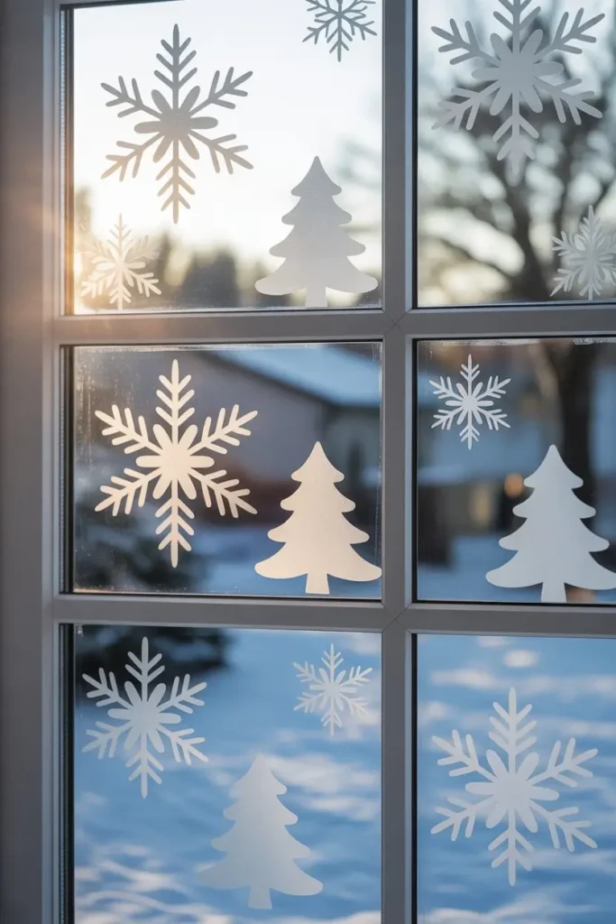 11. Frosty Window Clings
