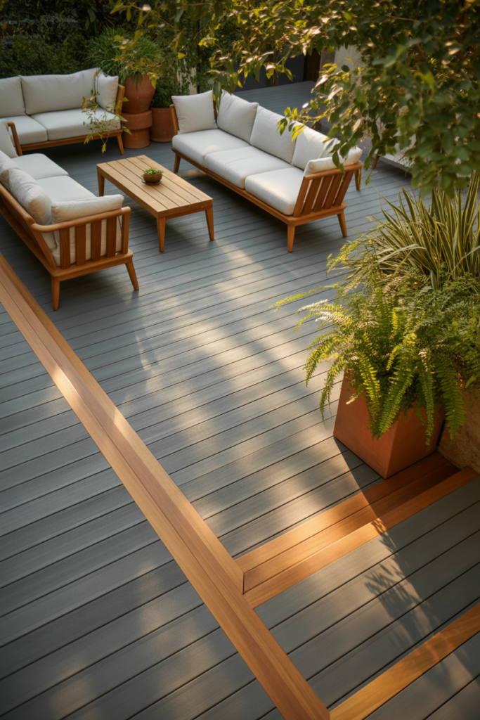 11. Mist Grey with Warm Oak Highlights