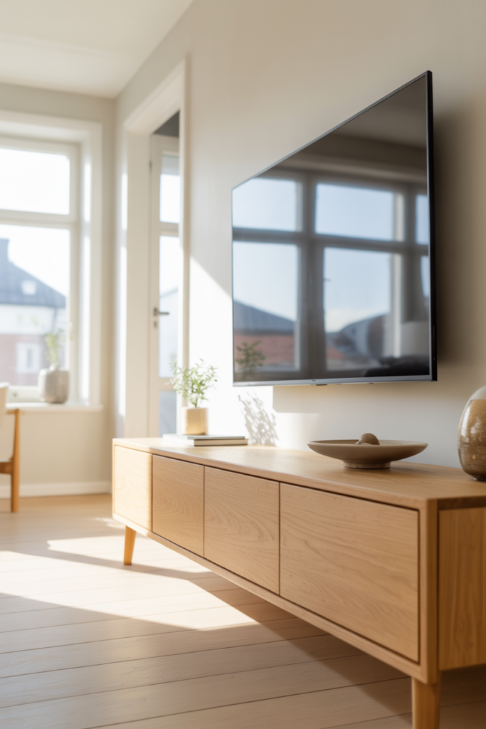 11. Scandinavian White and Wood Aesthetic