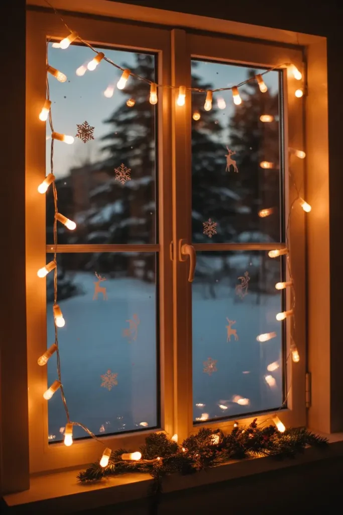 11. Use Christmas Window Lights
