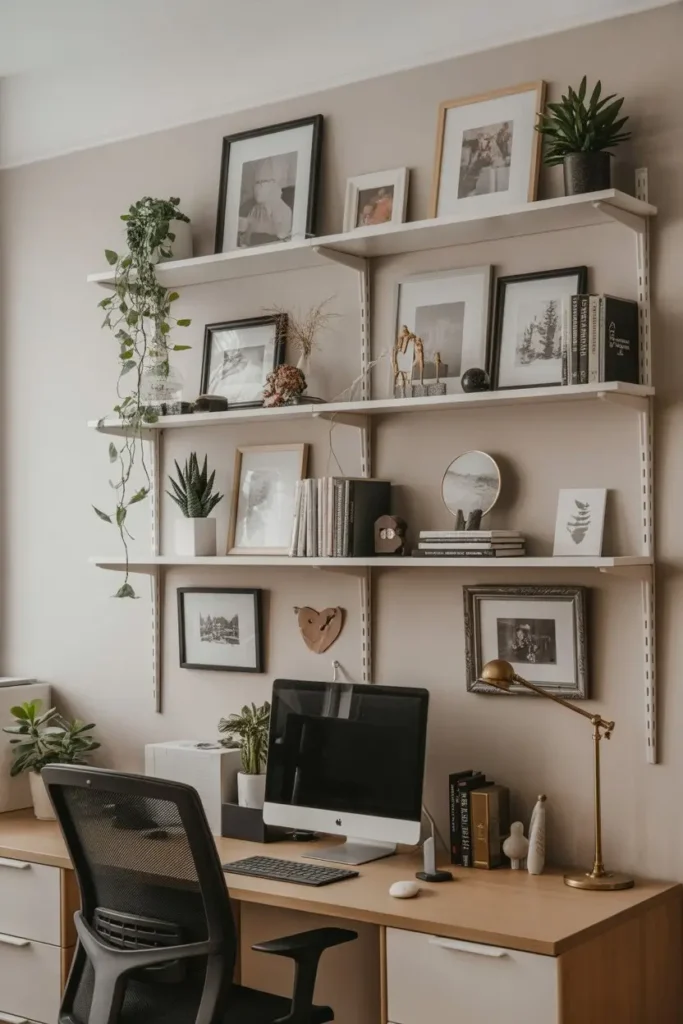 11. Winter-Themed Wall Shelves