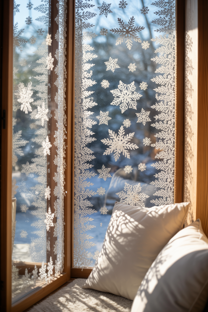 12+ Frosted Window Decorations
