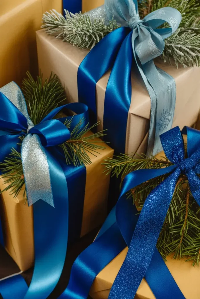 12. Blue Ribbon Accents