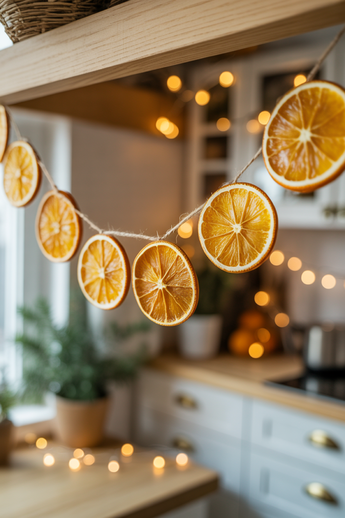 12. Dried Orange Slice Garland