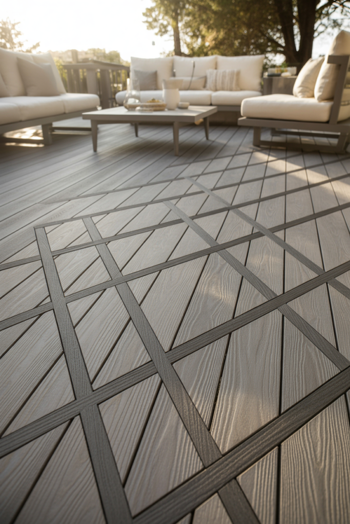 12. Greystone Deck with Contrasting Inlay