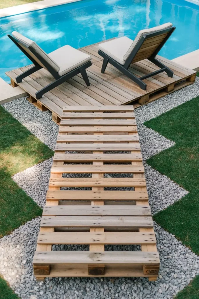 12. Pallet Pool Pathway and Mini Deck