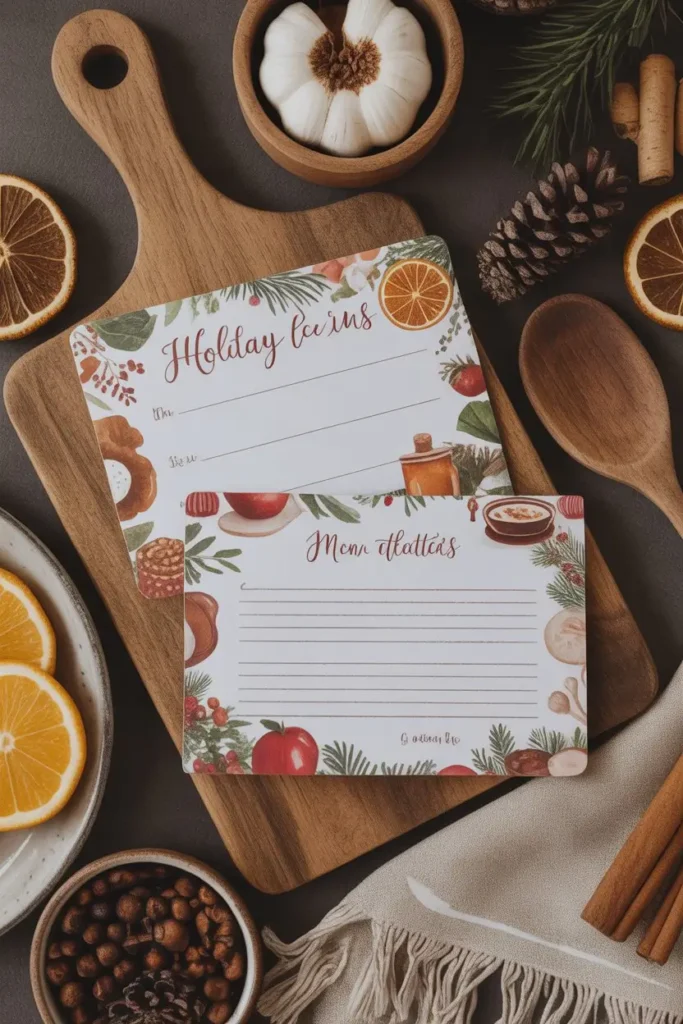 12. Recipe Cards as Greetings