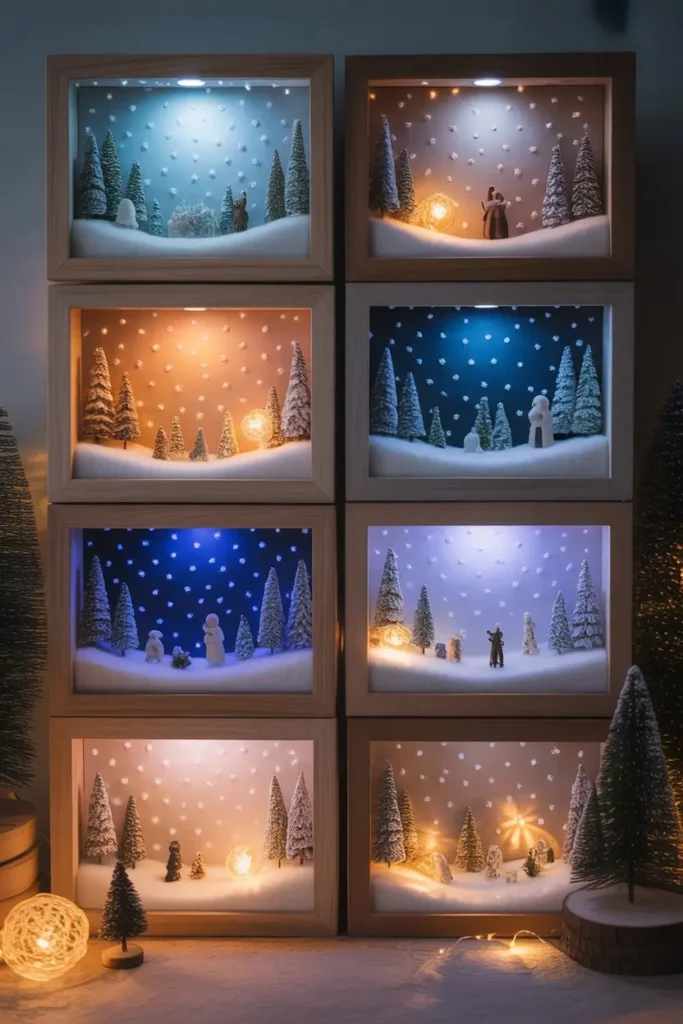 Winter Shadow Boxes