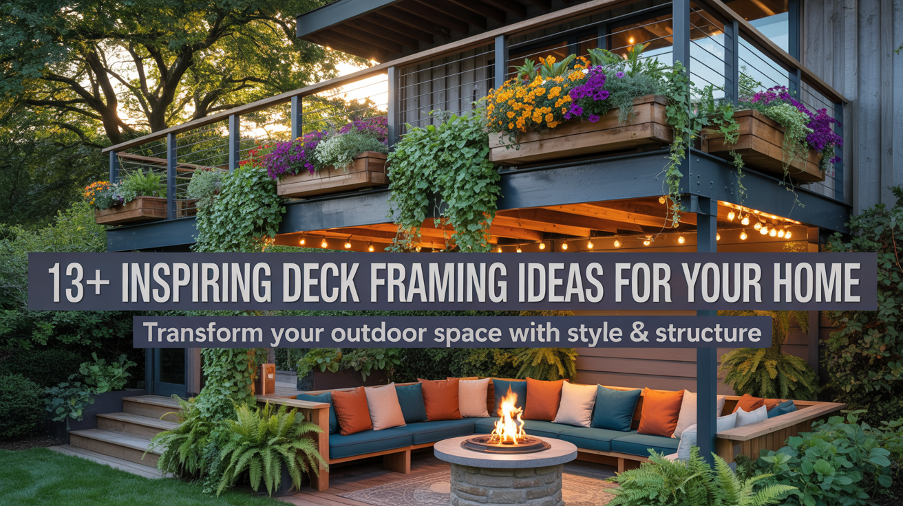 13+ Inspiring Deck Framing Ideas for Your Home