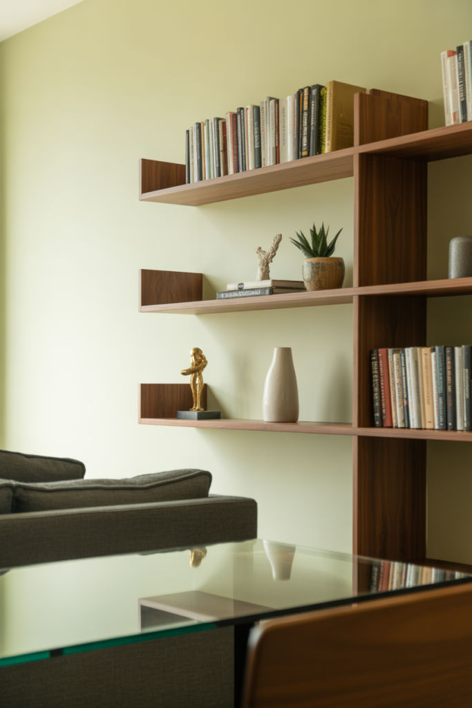 13. Floating Shelves for Function and Style