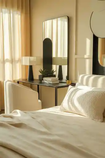 13. Modern Cream with Black Contrast