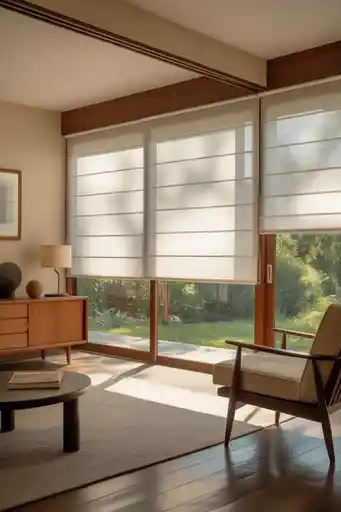 13. Sliding Panel Shades for Large Windows and Doors