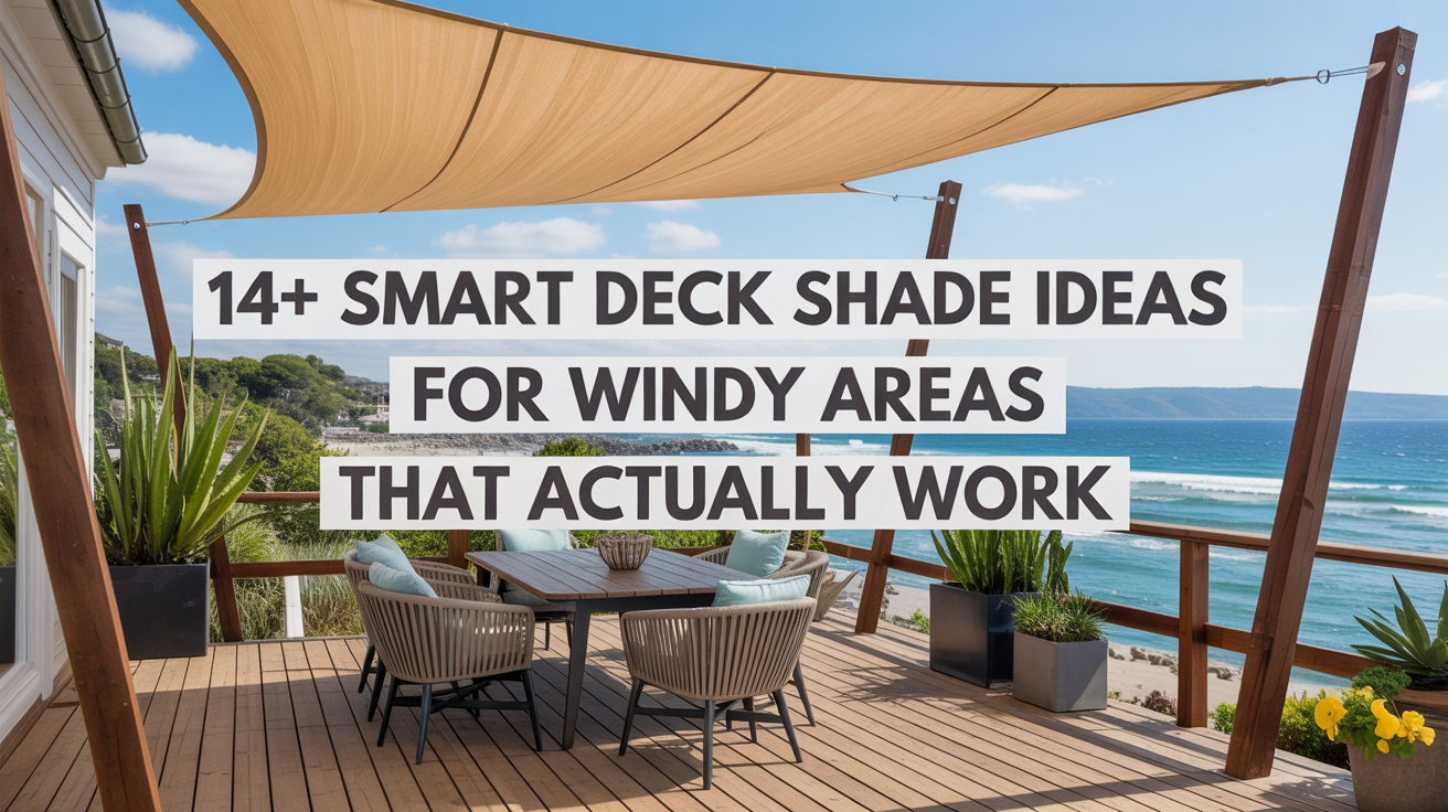 14+ Smart Deck Shade Ideas for Windy Areas That Actually Work