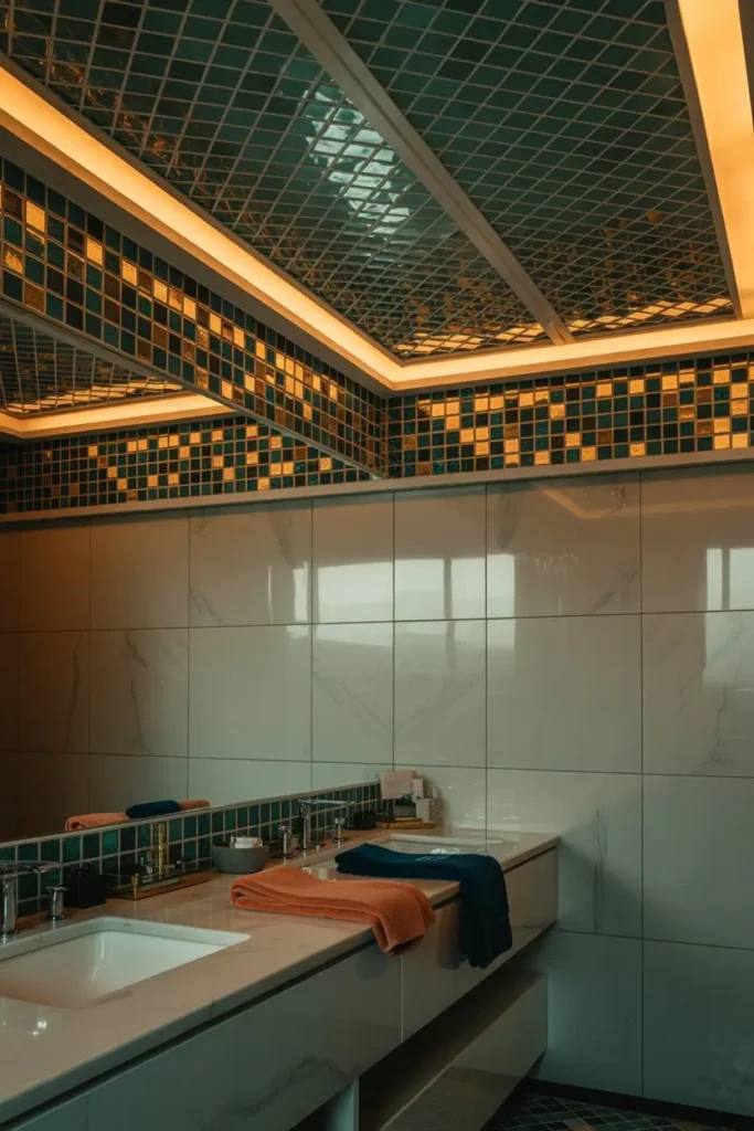 14. Create a Tiled Soffit for Extra Luxury