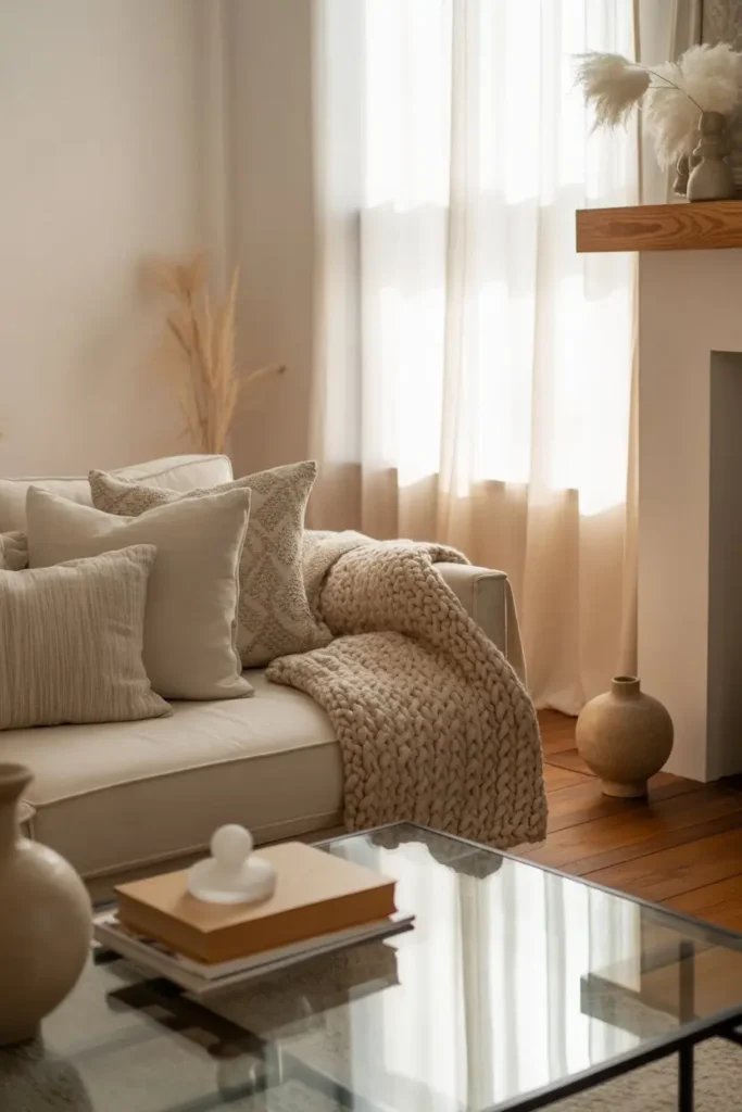 14. Gentle Neutral Tones for a Soft Look