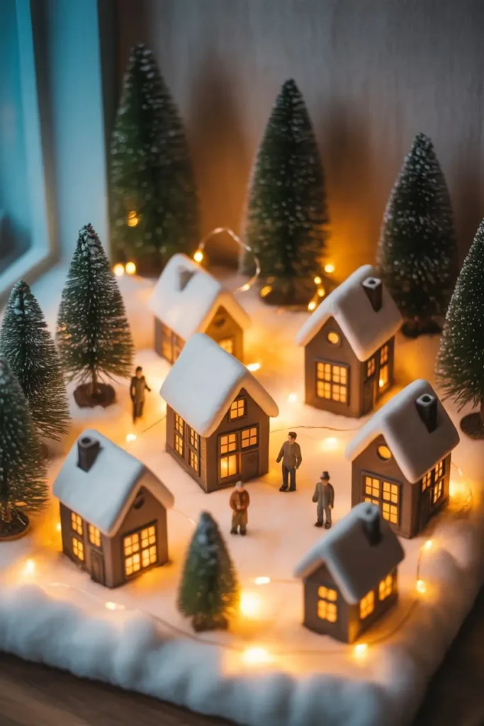 Miniature Winter Village