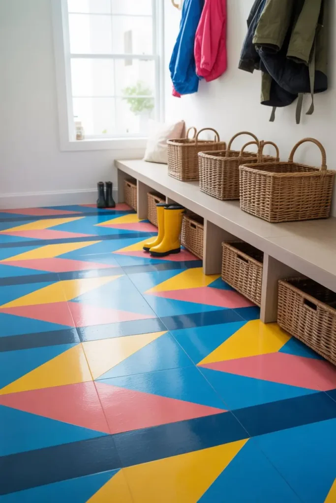 14. Painted Floors for a Custom Look