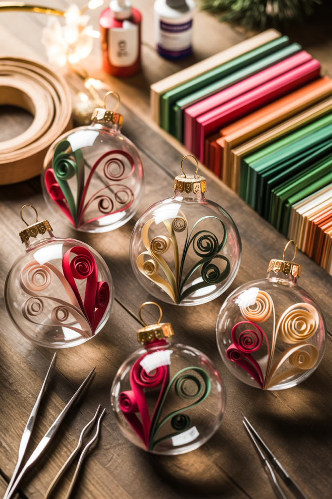 14. Paper Quill Art Ornaments