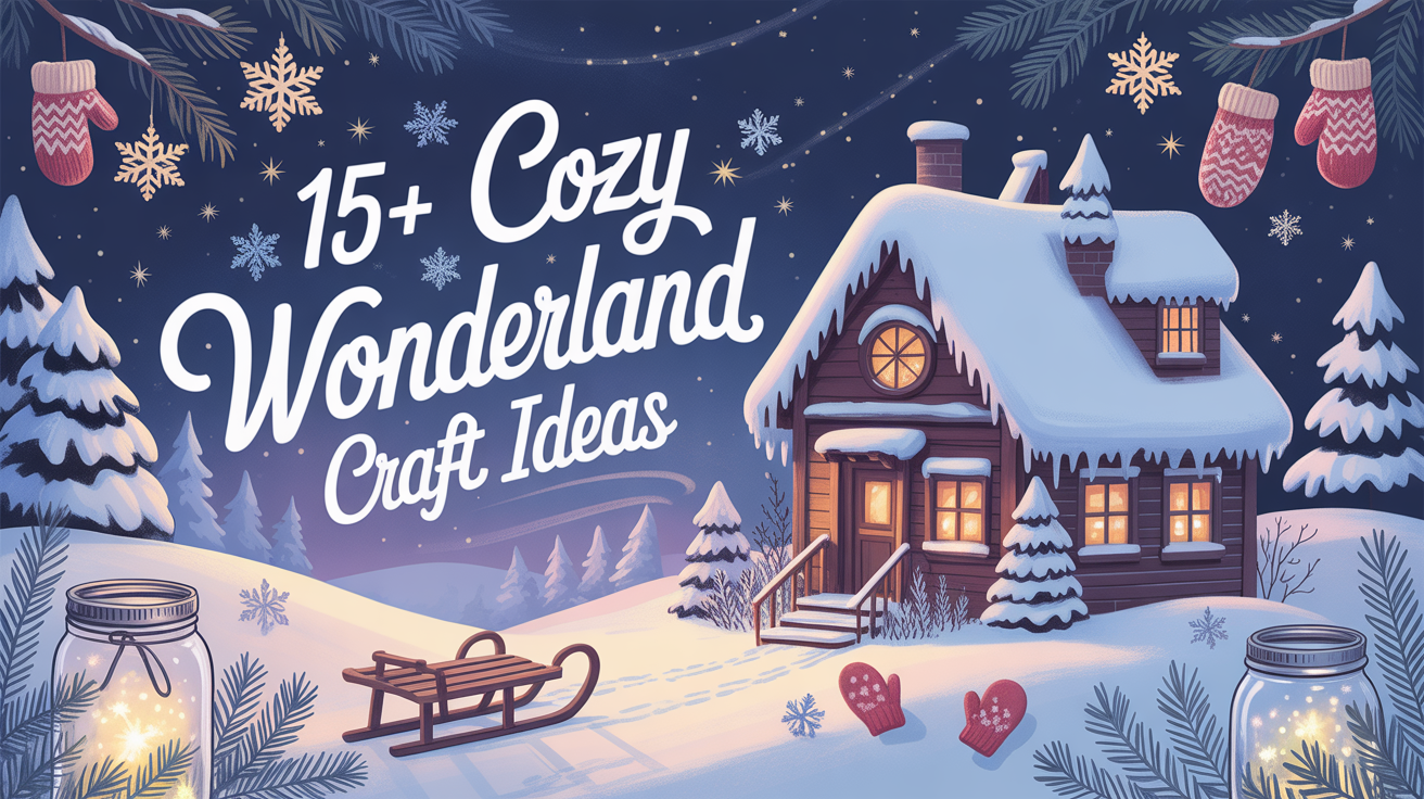 15+ Cozy Winter Wonderland Craft Ideas