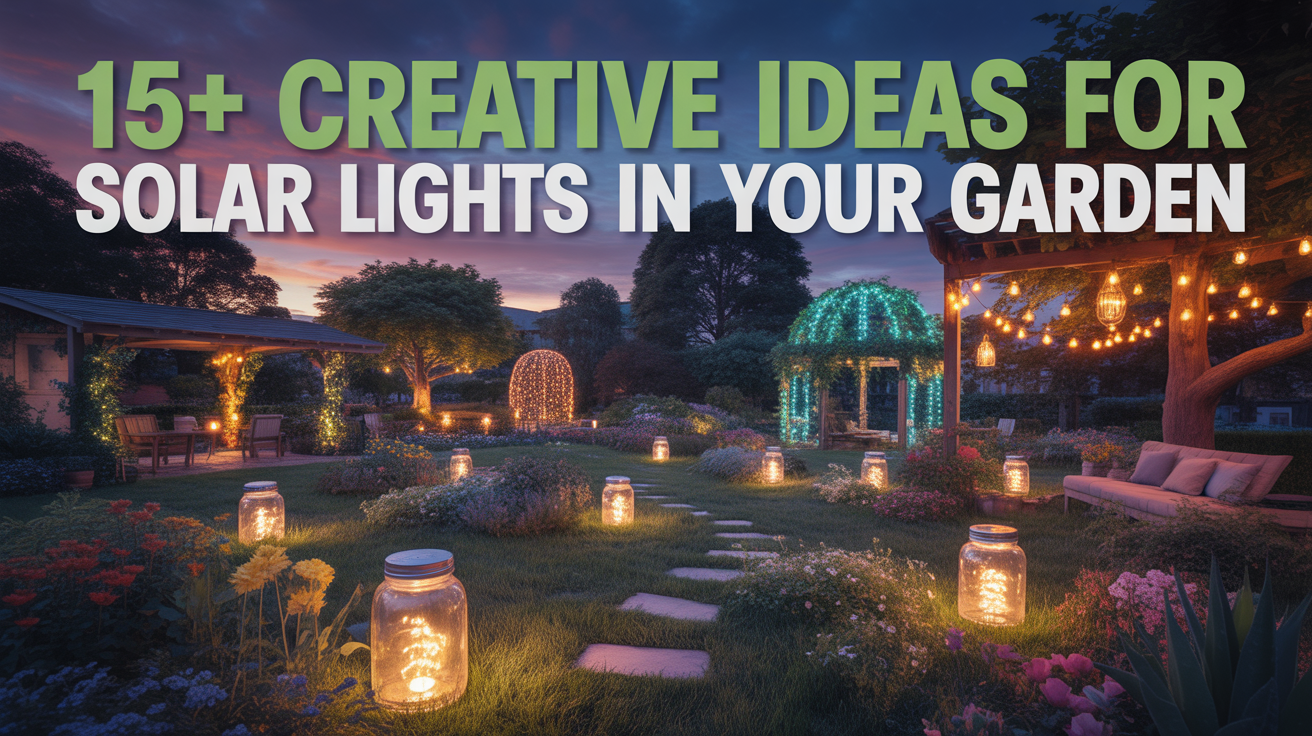 15+ Creative Ideas for Solar Lights in Your Garden
