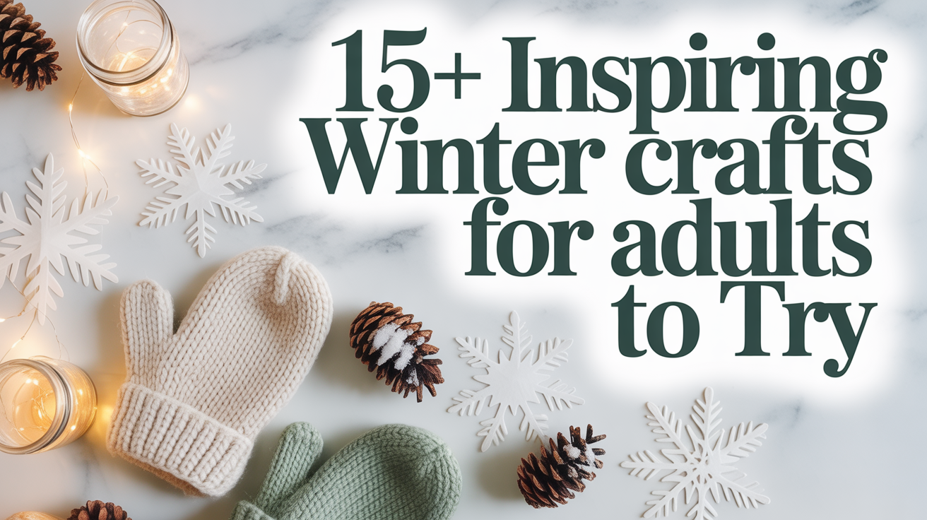 15+ Inspiring Winter Crafts for Adults to Try