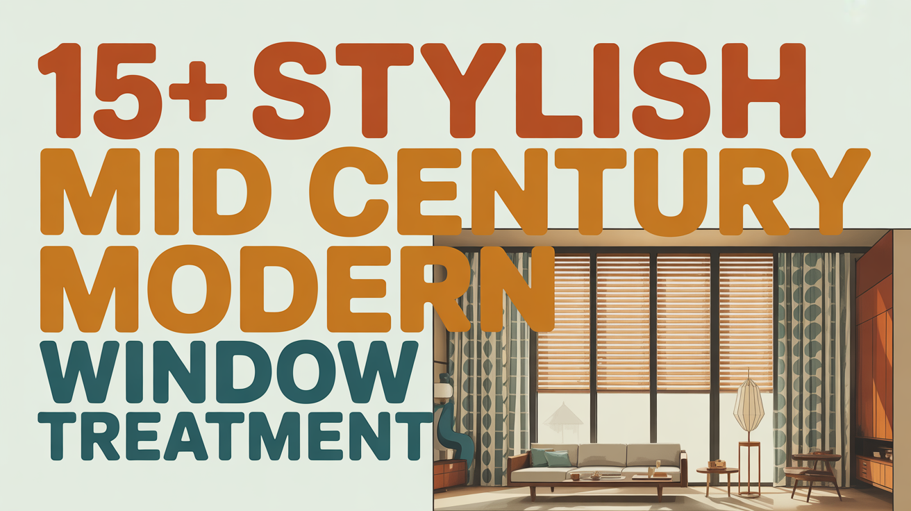 15+ Stylish Mid Century Modern Window Treatments