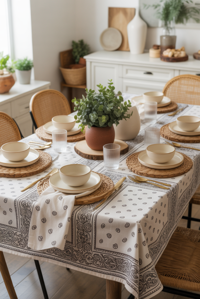 15. Bandana Table Linens for Everyday Charm