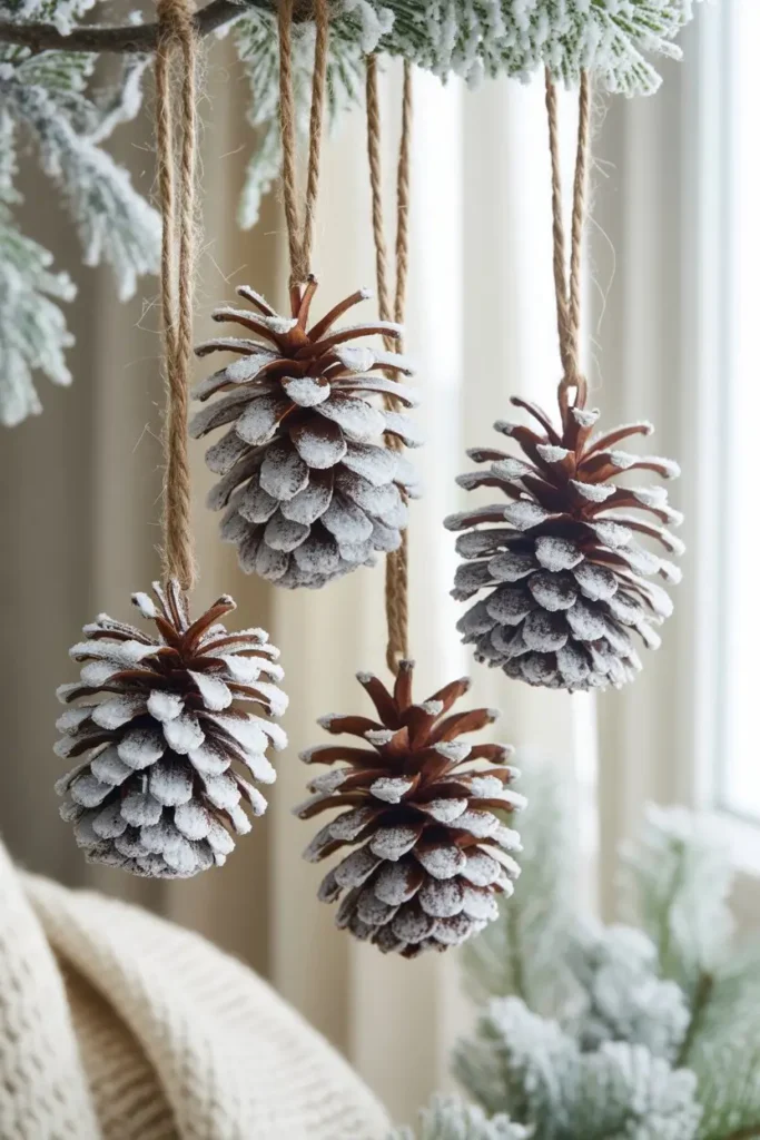  Frozen Pinecone Ornaments