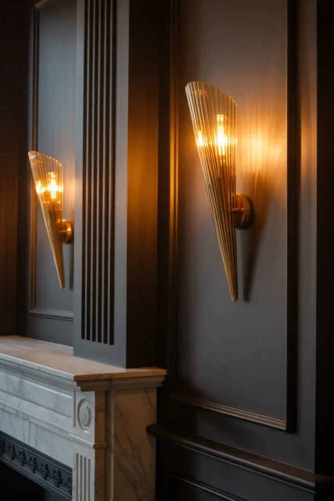 15. Gold-Toned Sconces for Subtle Luxury