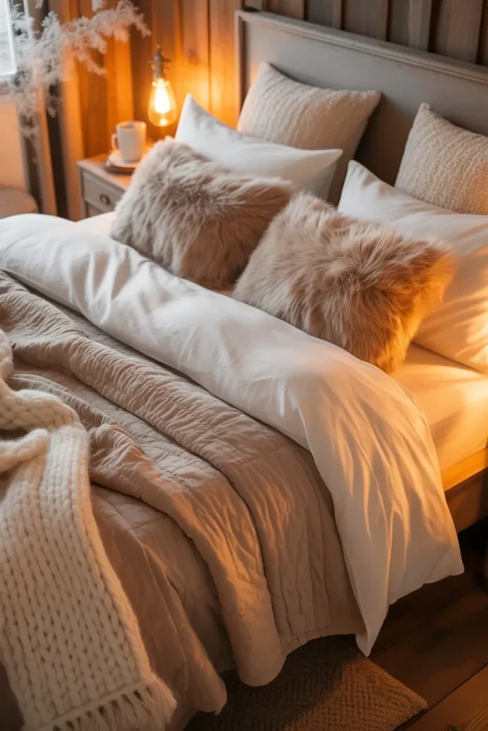 15. Winter Table Decor with Simple Warm Touches