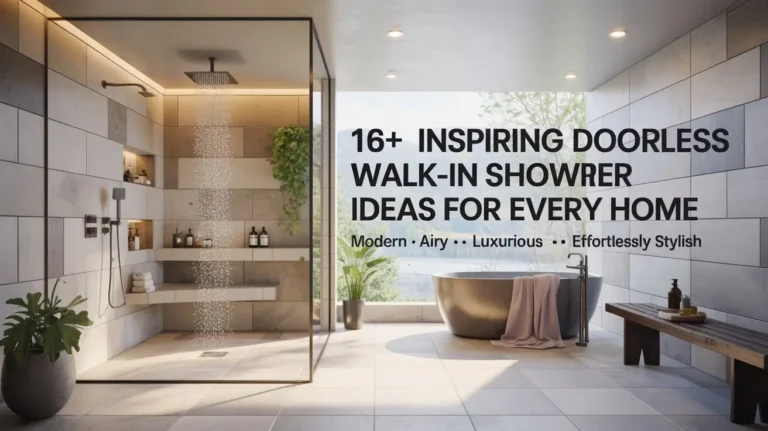 16+ Inspiring Doorless Walk-In Shower Ideas for Every Home