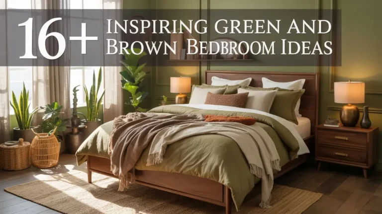 16+ Inspiring Green and Brown Bedroom Ideas
