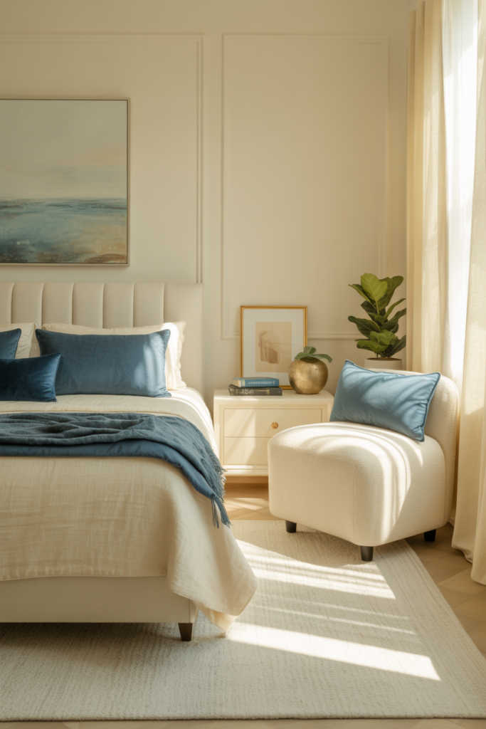 16. Cream and Blue Calm