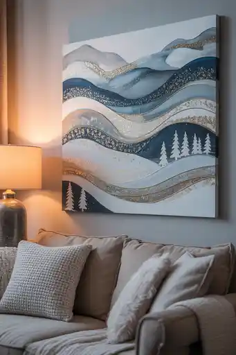  DIY Winter-Themed Wall Art