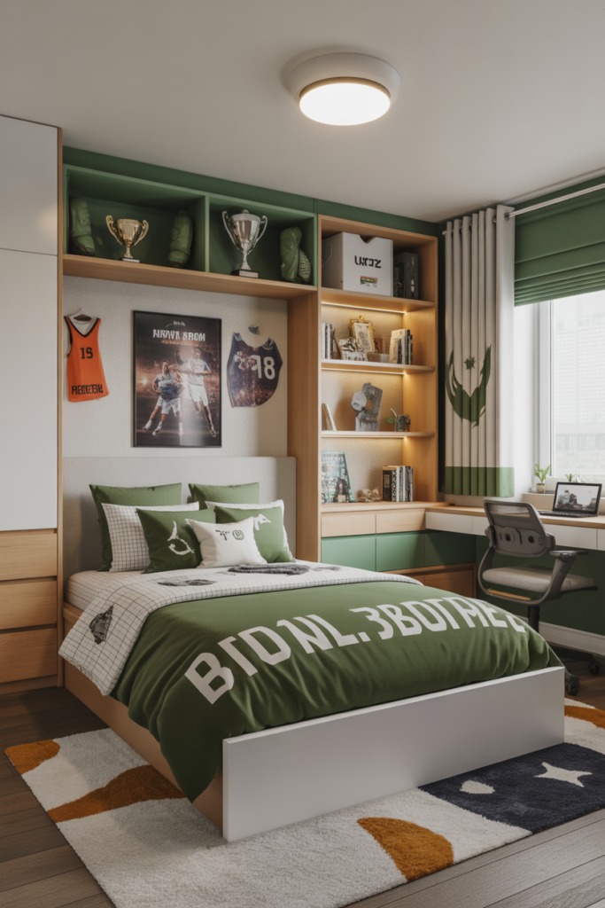 16. Sports Fan Bedroom