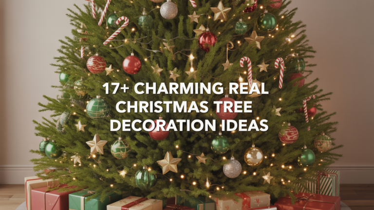 17+ Charming Real Christmas Tree Decoration Ideas