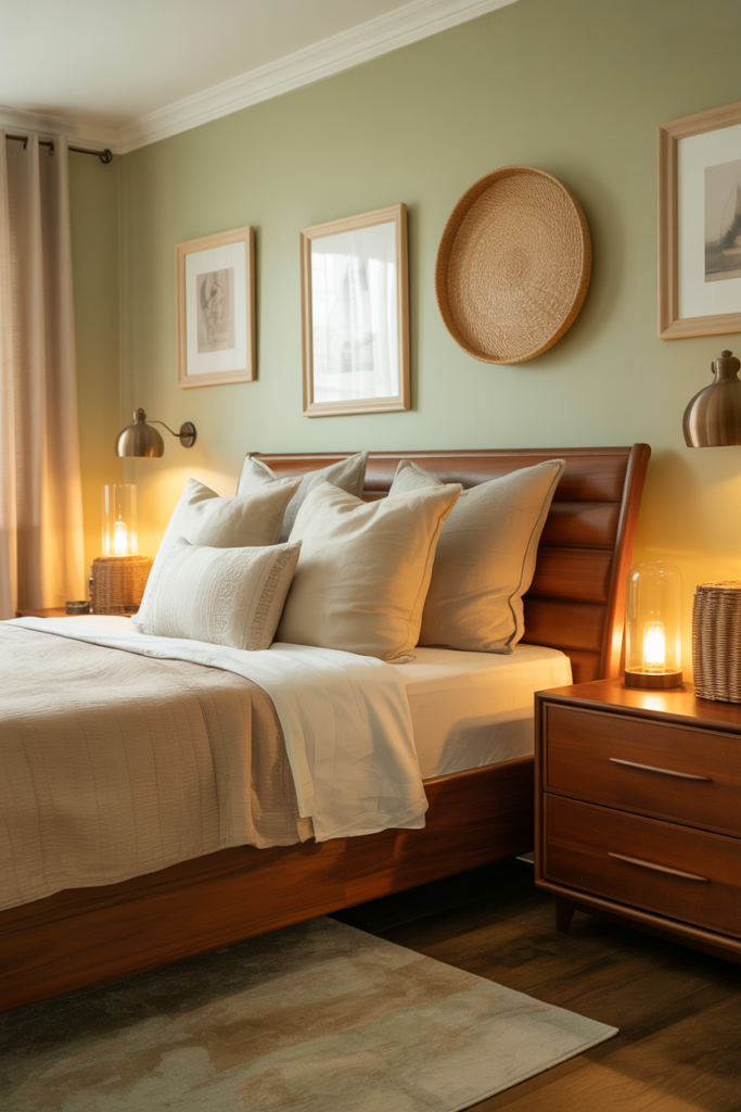 17. Light Green and Chocolate Brown Balance