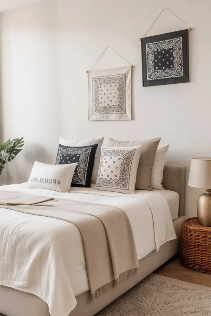 17. Minimalist Bandana Touches